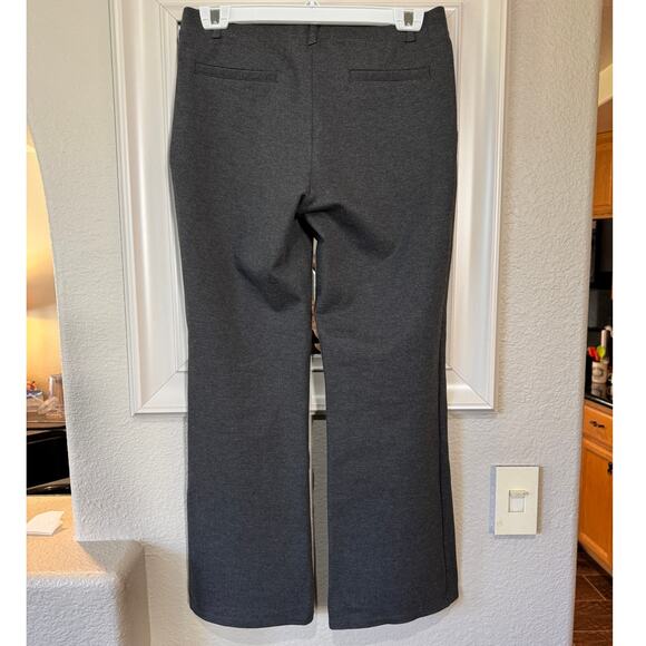 Quince Ultra-Stretch Ponte Bootcut Pants Charcoal Medium Petite Gray EUC - Picture 8 of 16